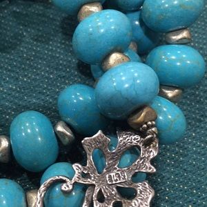 unknown Jewelry - Solid turquoise beaded necklace unknown Jewelry - Solid turquoise beaded necklace